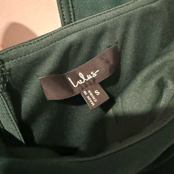 Lulu's Teal One-Shoulder Jumpsuit - Picture 4 of 5